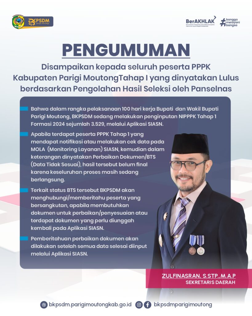 Sekda-819x1024 Pengumuman & Progres Penetapan NI PPPK Tahap I